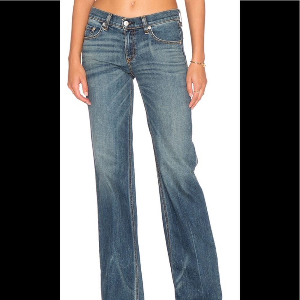Midrise Wide Leg in Brick Lane size 27